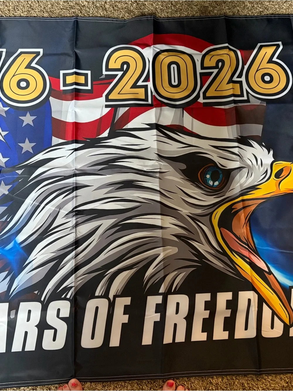 USA 250th Anniversary Flag 1776-2026 Bald Eagle 250 Years Freedom 3x5